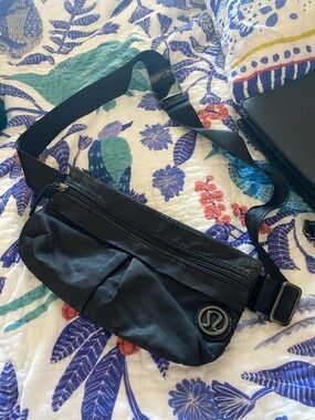 lululemon athletica Black  Waist Pack with Logo
